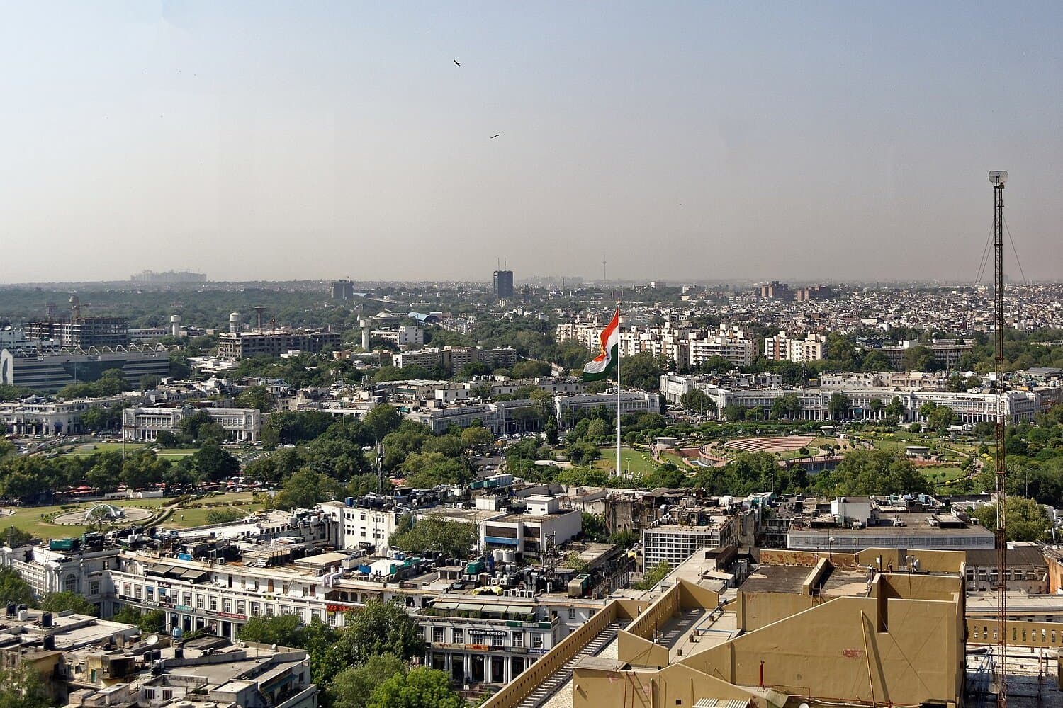 View over Connaught Place in New Delhi